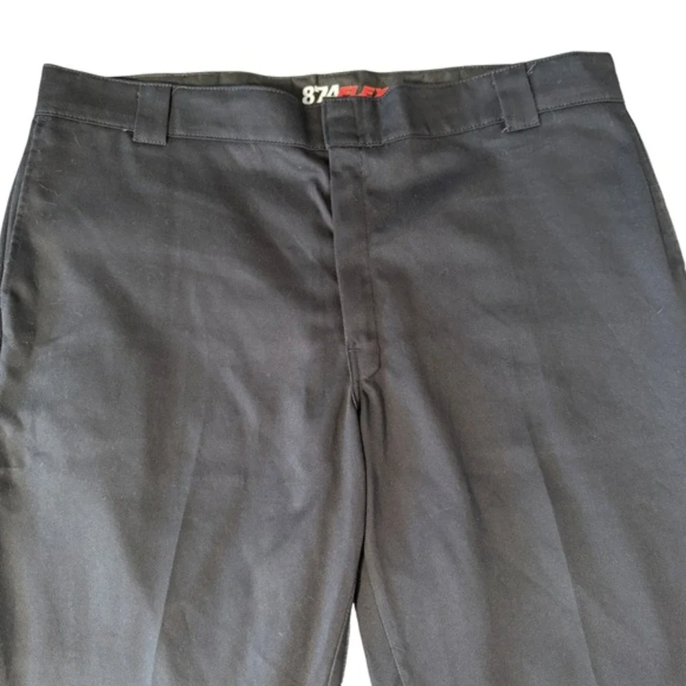 Dickies‎ Black Pants Work Slacks Mens 874 Original Fit Flex Straight Leg 44x30